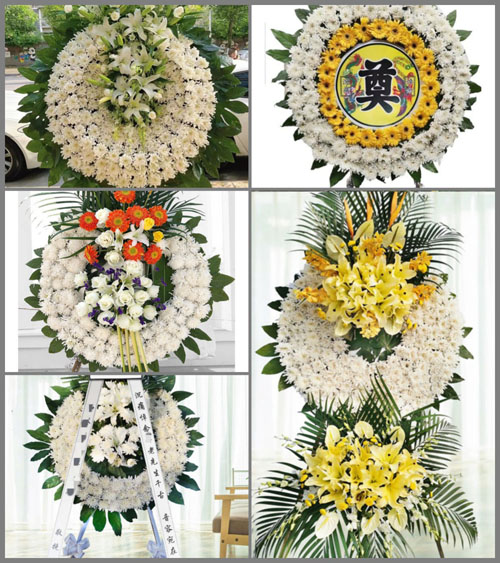 山东青岛莱西市马连庄镇北埠后村花圈速递